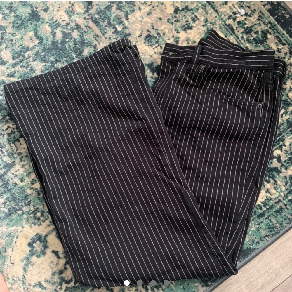 Pinstripe jeans